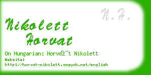 nikolett horvat business card